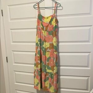 Vibrant Floral Maxi Dress